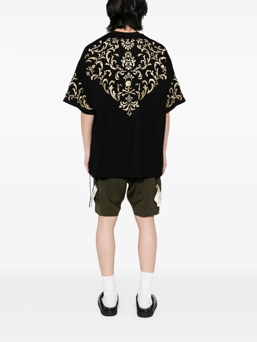 Mastermind World T-shirt met borduurwerk Zwart