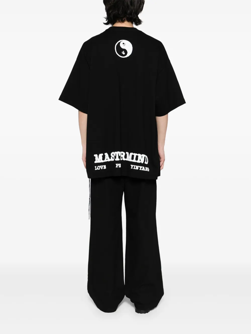 Mastermind World T-shirt met logoprint Zwart
