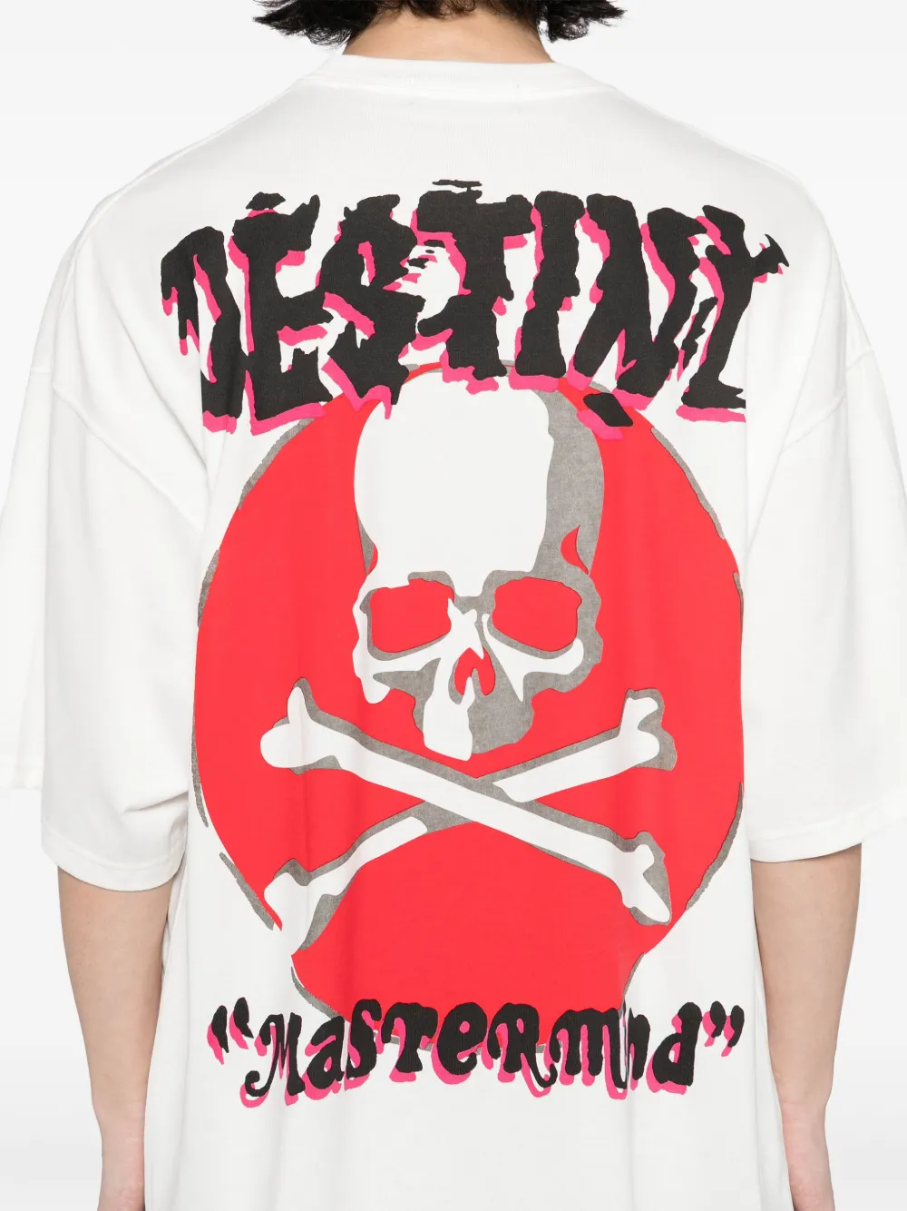 Mastermind Japan T-shirt met logoprint Wit