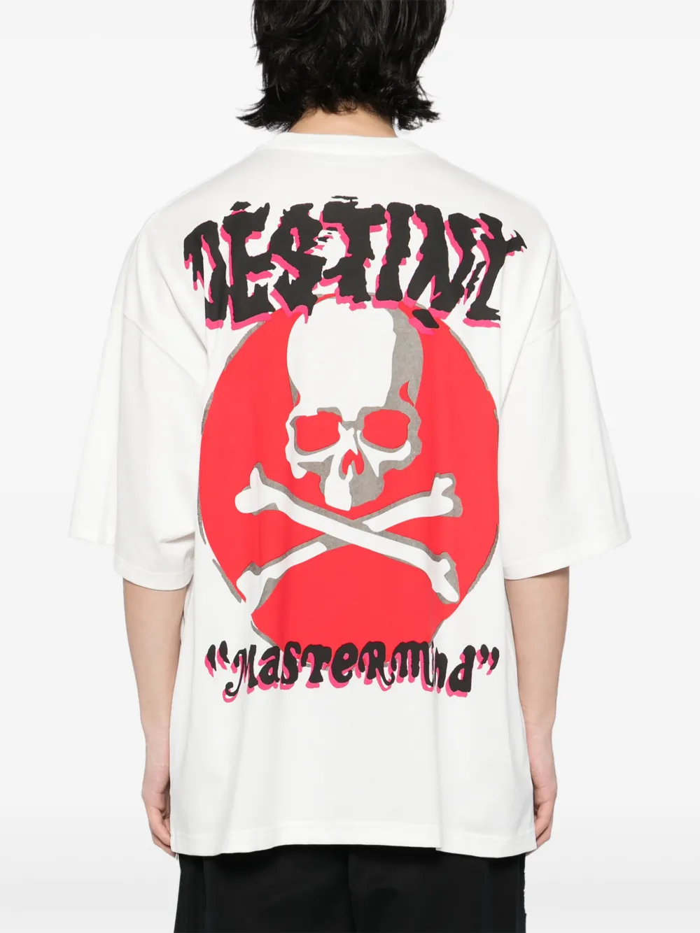Mastermind Japan T-shirt met logoprint Wit
