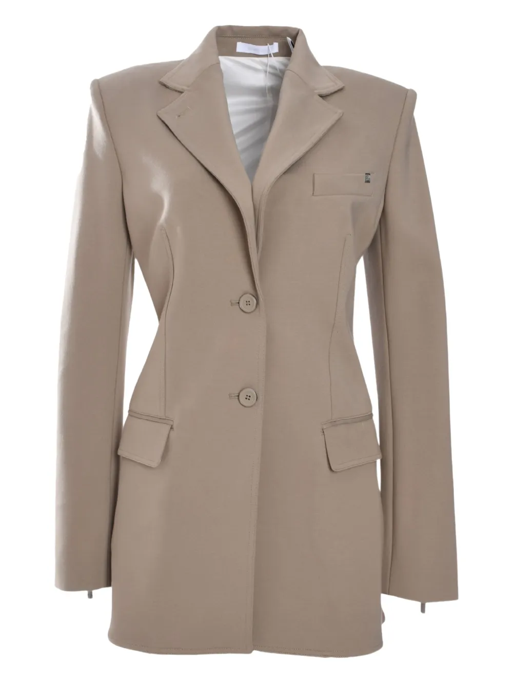 Helmut Lang Zip-detailed Blazer In Neutrals