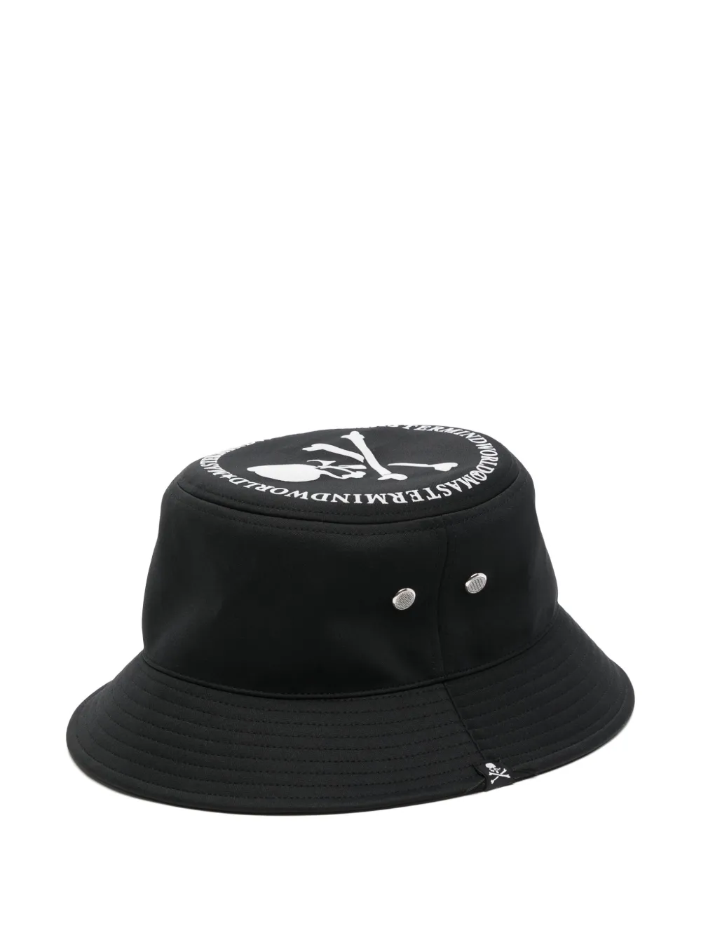 logo-print bucket hat