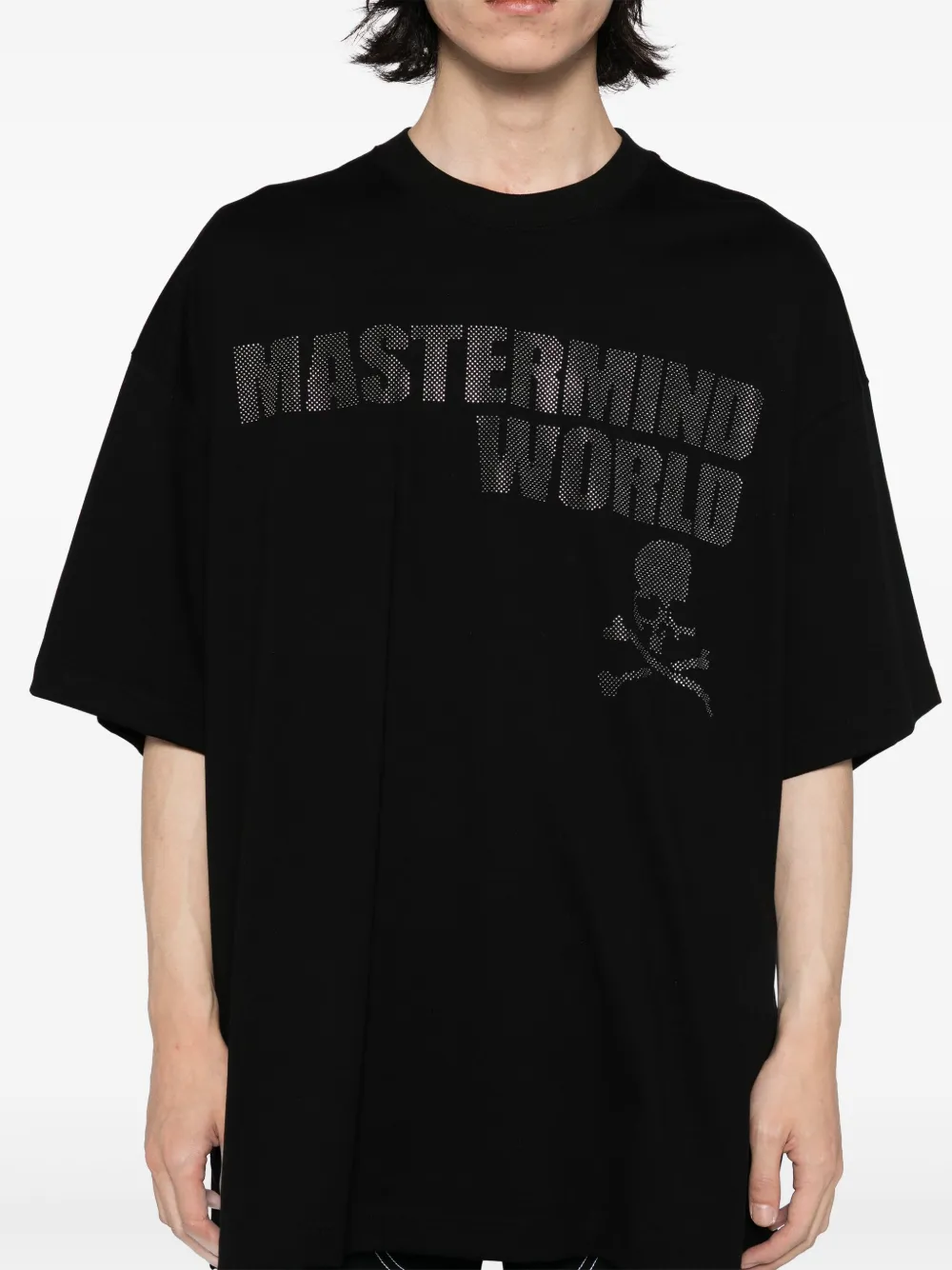 Mastermind World T-shirt met logoprint Zwart