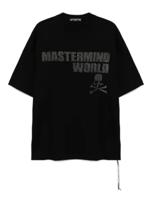 Mastermind Japan Oversized logo-print T-shirt | Black | FARFETCH