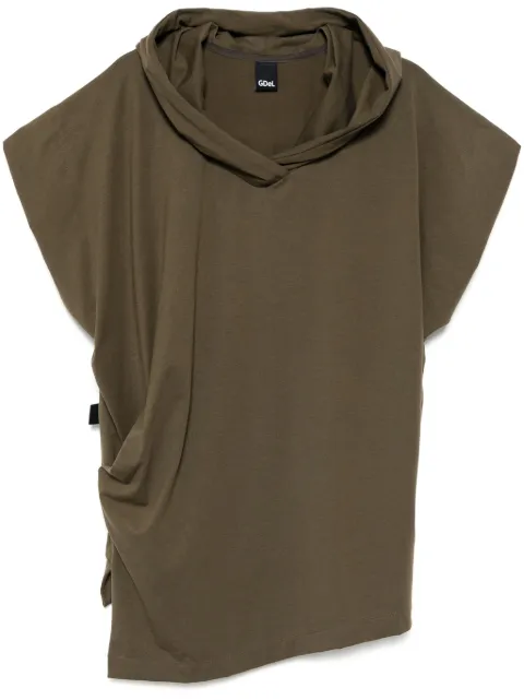 GDeL by gaze de lin top sin mangas con capucha