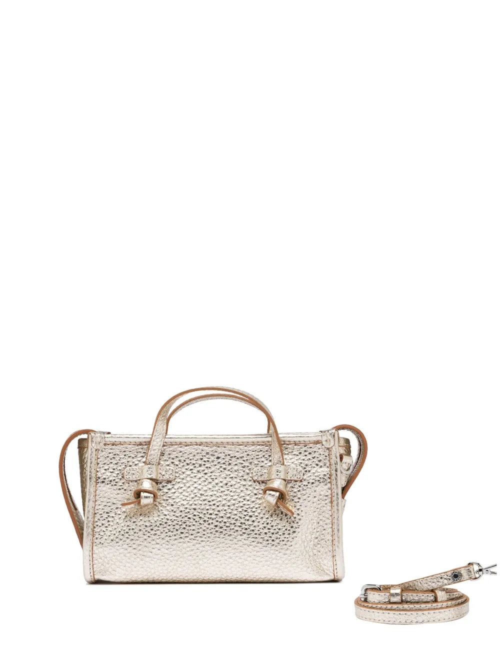 GIANNI CHIARINI Marcella ハンドバッグ - ゴールドトーン GIANNI CHIARINI Marcella ハンドバッグ - ゴールドトーン