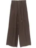 Alysi silk trousers - Brown