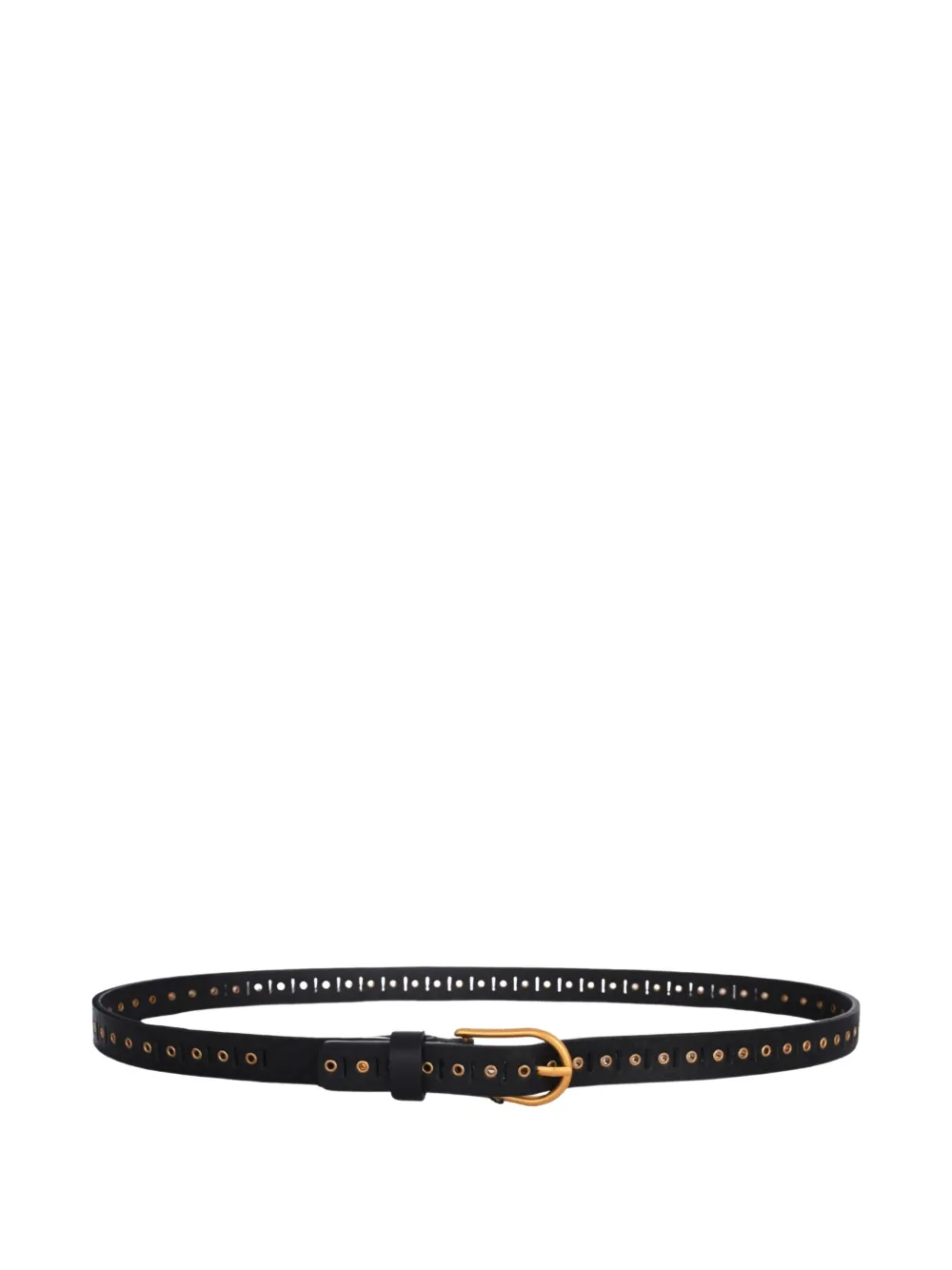 GIANNI CHIARINI eyelet-detail leather belt - Zwart