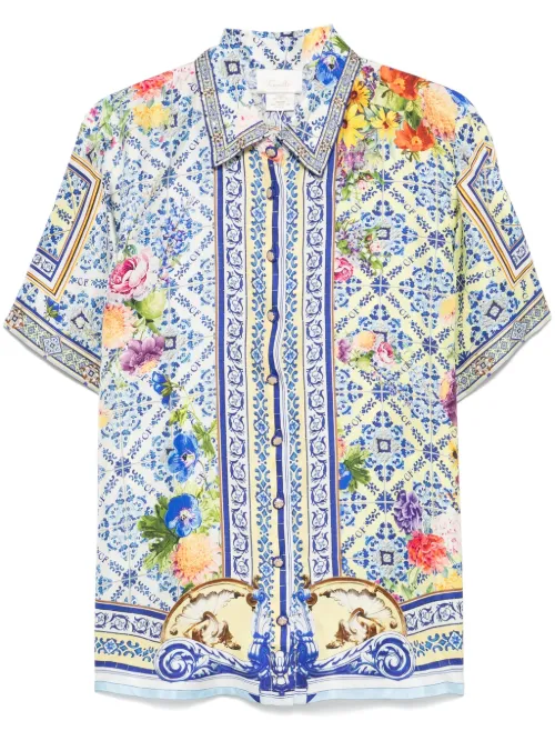 Chemise à boutonnière sur le devant - Camilla - Modalova