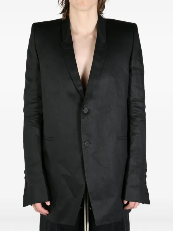 Rick Owens satin-finish Blazer | ブラック | FARFETCH JP