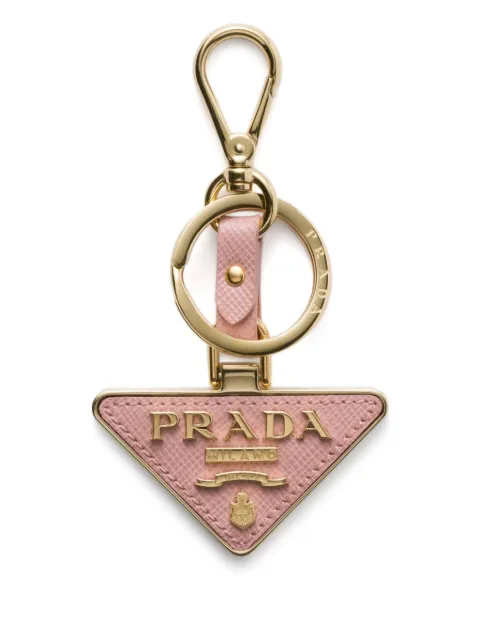 Prada llavero con logo triangular