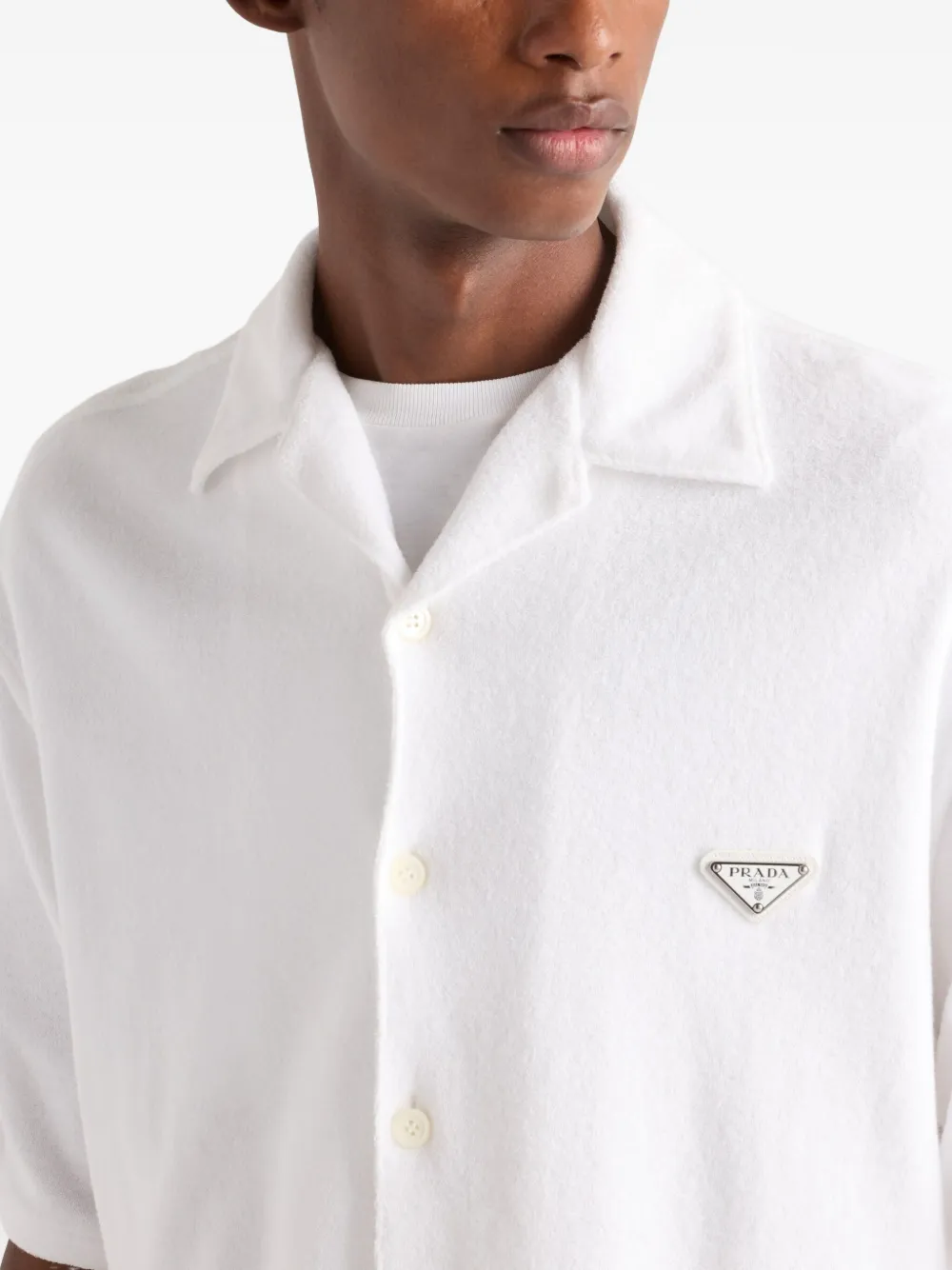 Prada Poloshirt van badstof Wit