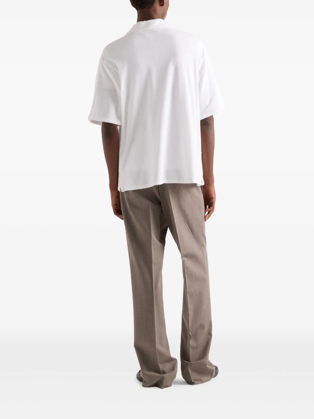 Prada Poloshirt van badstof Wit