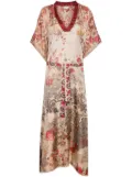Pierre-Louis Mascia Aloe midi dress - Neutrals