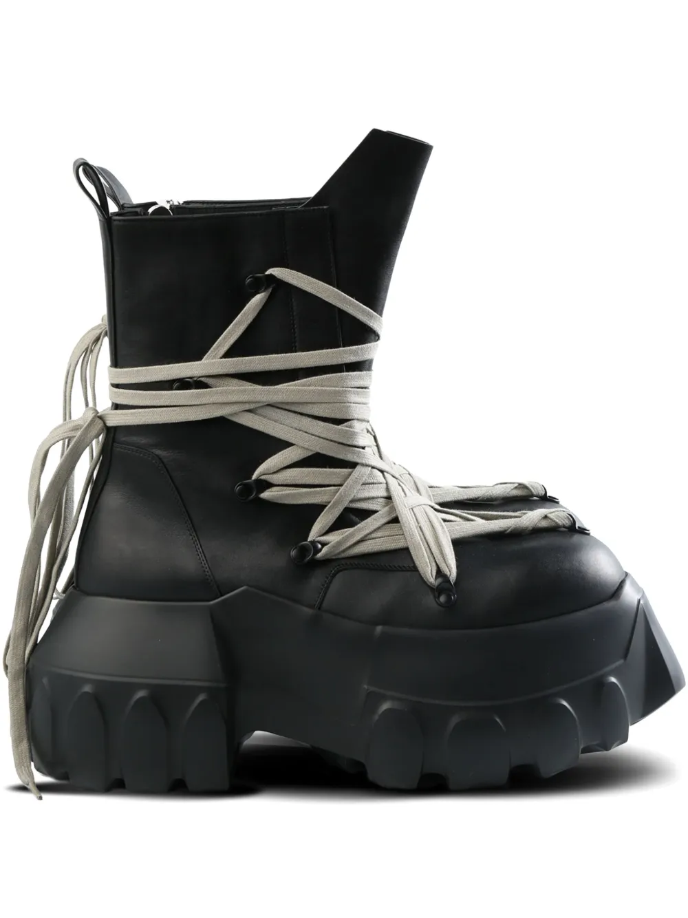 Rick Owens leather boots Black