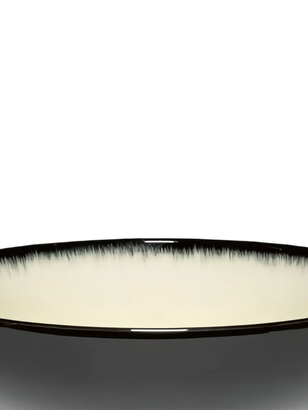 Ann Demeulemeester X Serax Black-rimmed Porcelain Bowl In Black