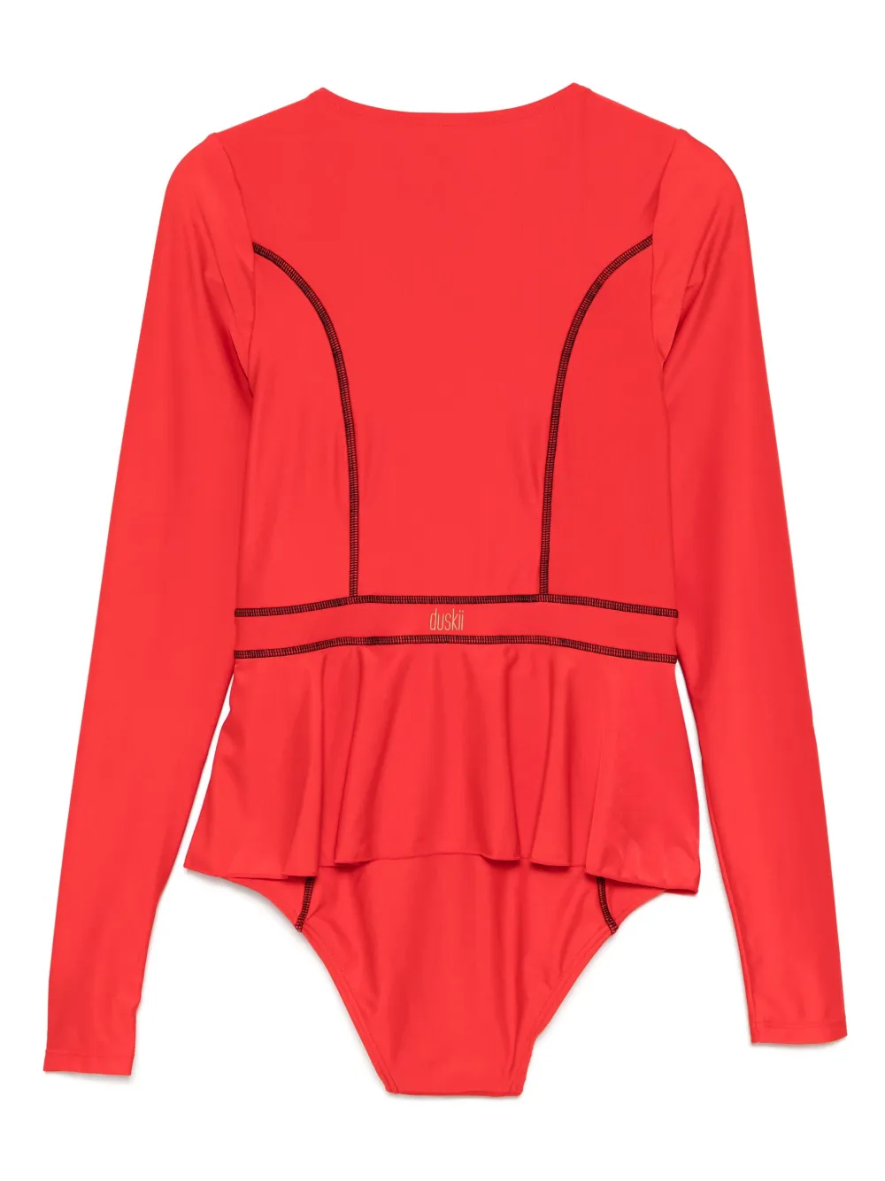 Duskii Elle badpak met lange mouwen Rood