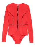 Duskii Elle long-sleeved swimsuit - Red
