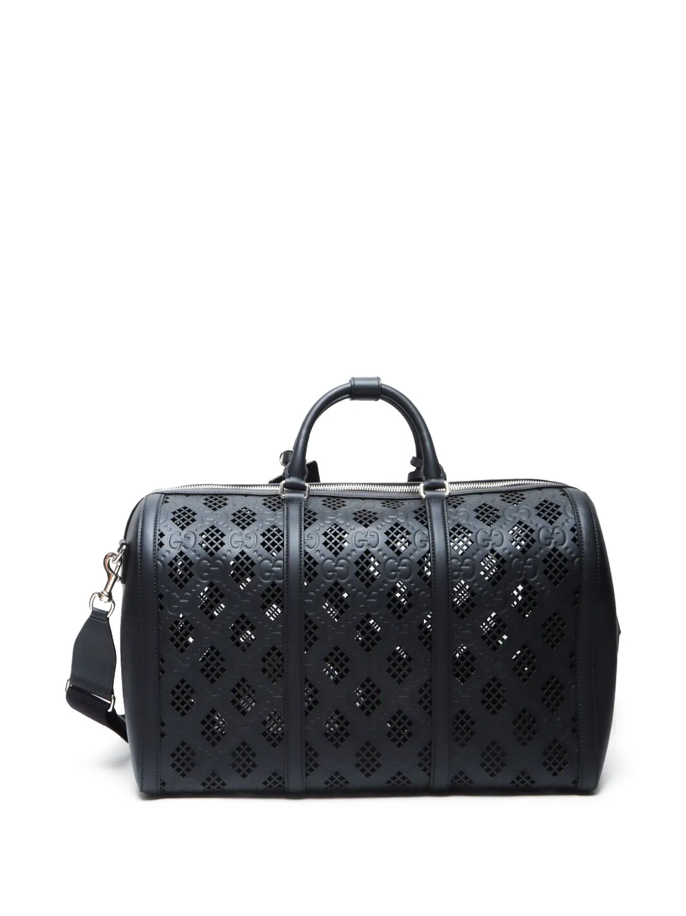 Gucci Pre-Owned 2005-2020s GG perforated Boston bag - Zwart