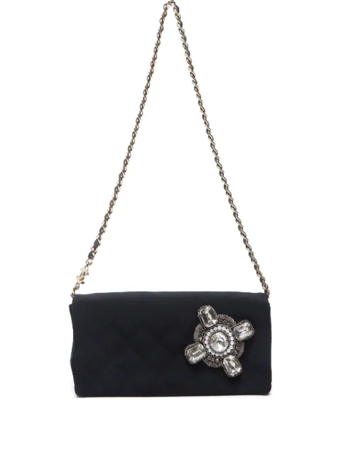 CHANEL Pre-Owned 2005 embellished diamond-quilted shoulder bag FF12247 - 0