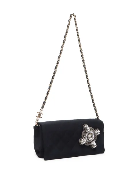CHANEL Pre-Owned 2005 embellished diamond-quilted shoulder bag FF12247 - 2