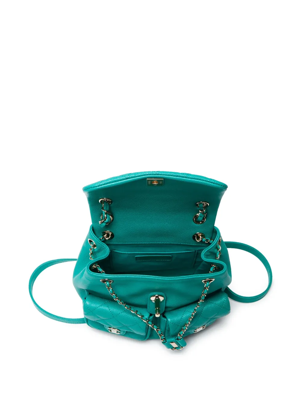 Pre-owned Chanel 2023 Duma Backpack In 绿色