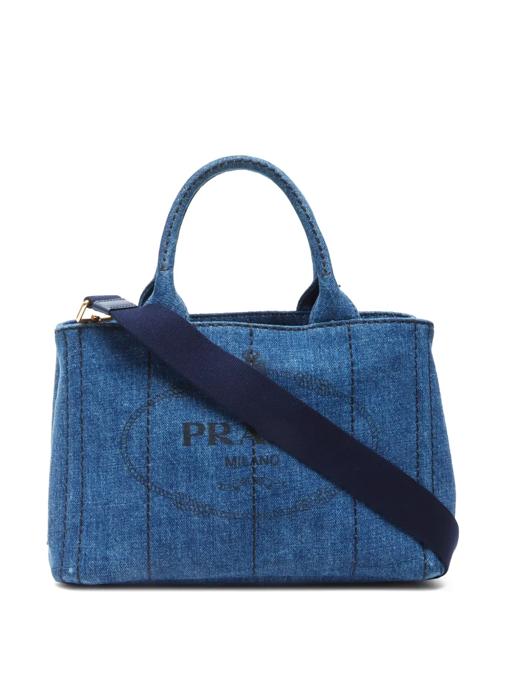Prada Pre-Owned 2010-2025 Canapa two-way handbag | Blue | Image 1