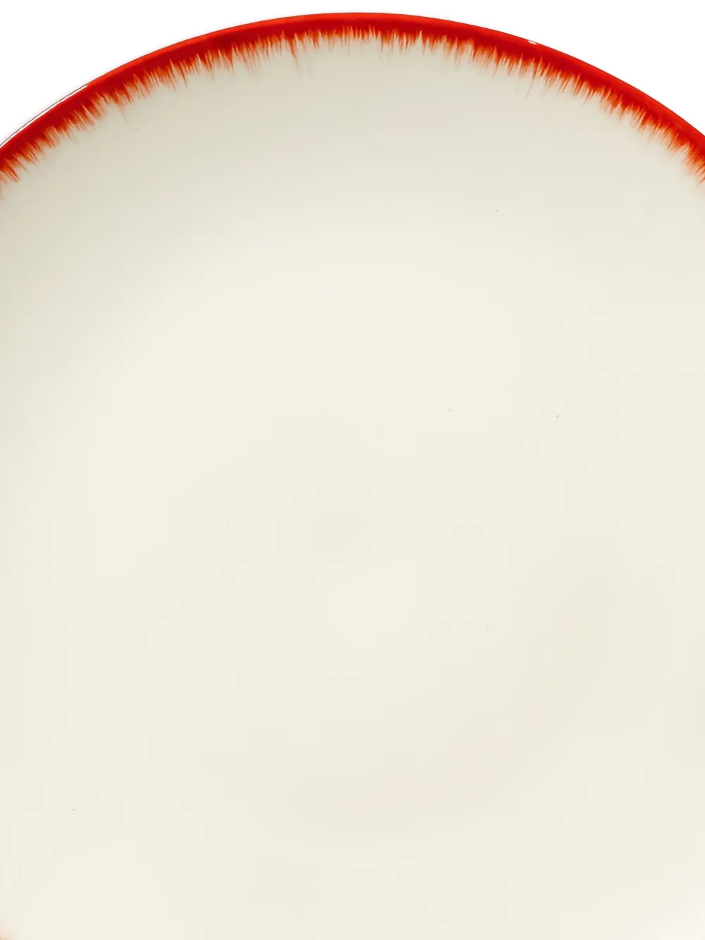 Ann Demeulemeester X Serax Contrast-trim Porcelain Plate In White