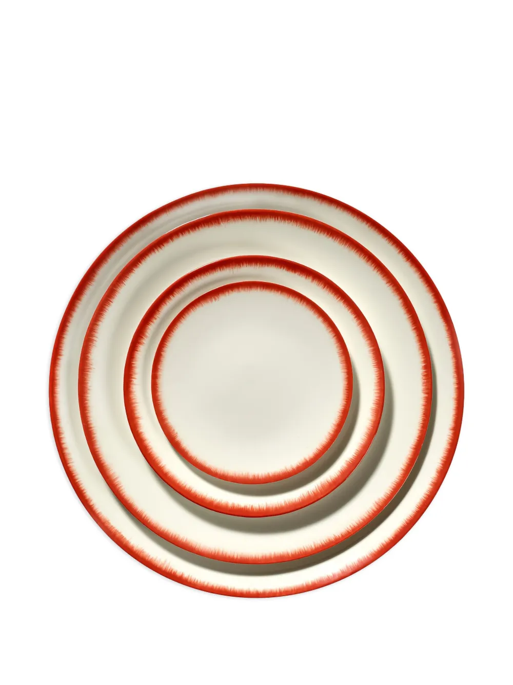 Ann Demeulemeester X Serax Contrast-trim Porcelain Plate In White