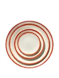 Ann Demeulemeester X Serax contrast-trim porcelain plate - White