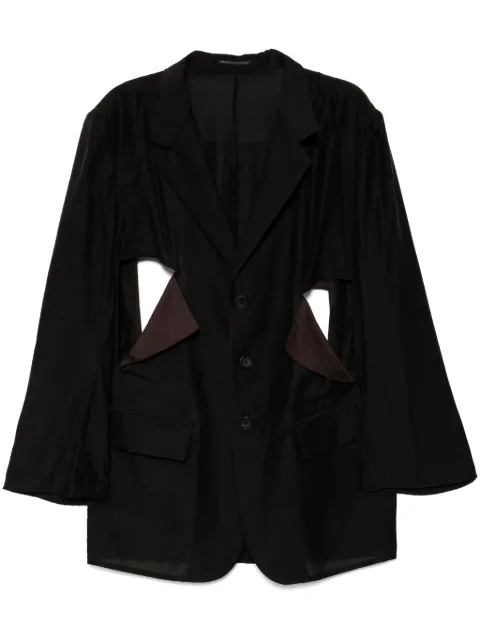 Yohji Yamamoto cut-out blazer