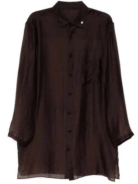 Yohji Yamamoto camisa manga larga