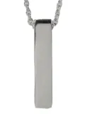 Parts of Four Cuboid (Short Var., 50cm, PZ+PA) necklace - Silver