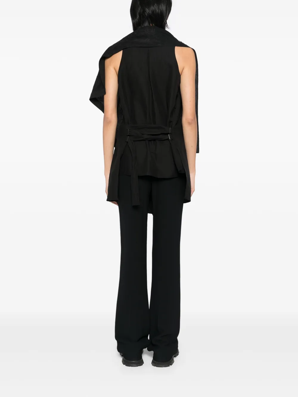 Yohji Yamamoto Button-up blouse Zwart
