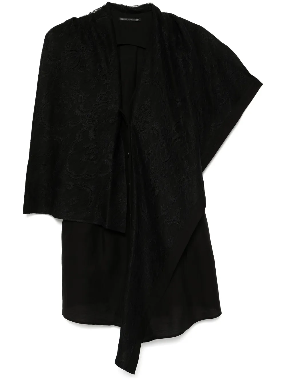 Yohji Yamamoto Button-up blouse Zwart