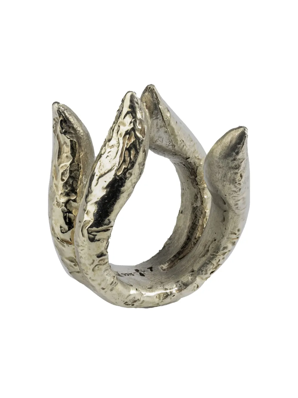 Parts of Four 10kt white gold and sterling silver Tatius ring | Men | Image 2