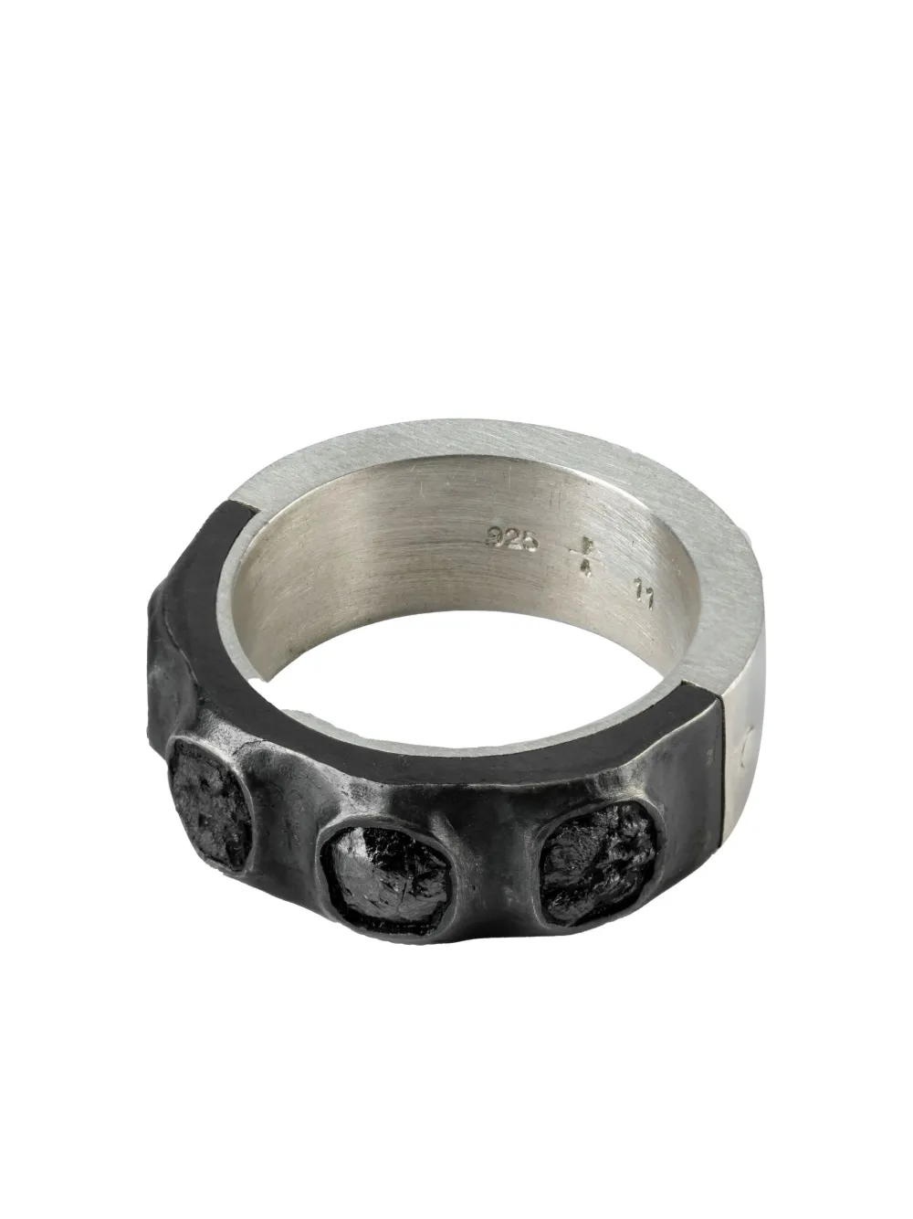 PARTS OF FOUR STERLING SILVER SISTEMA DIAMOND RING 