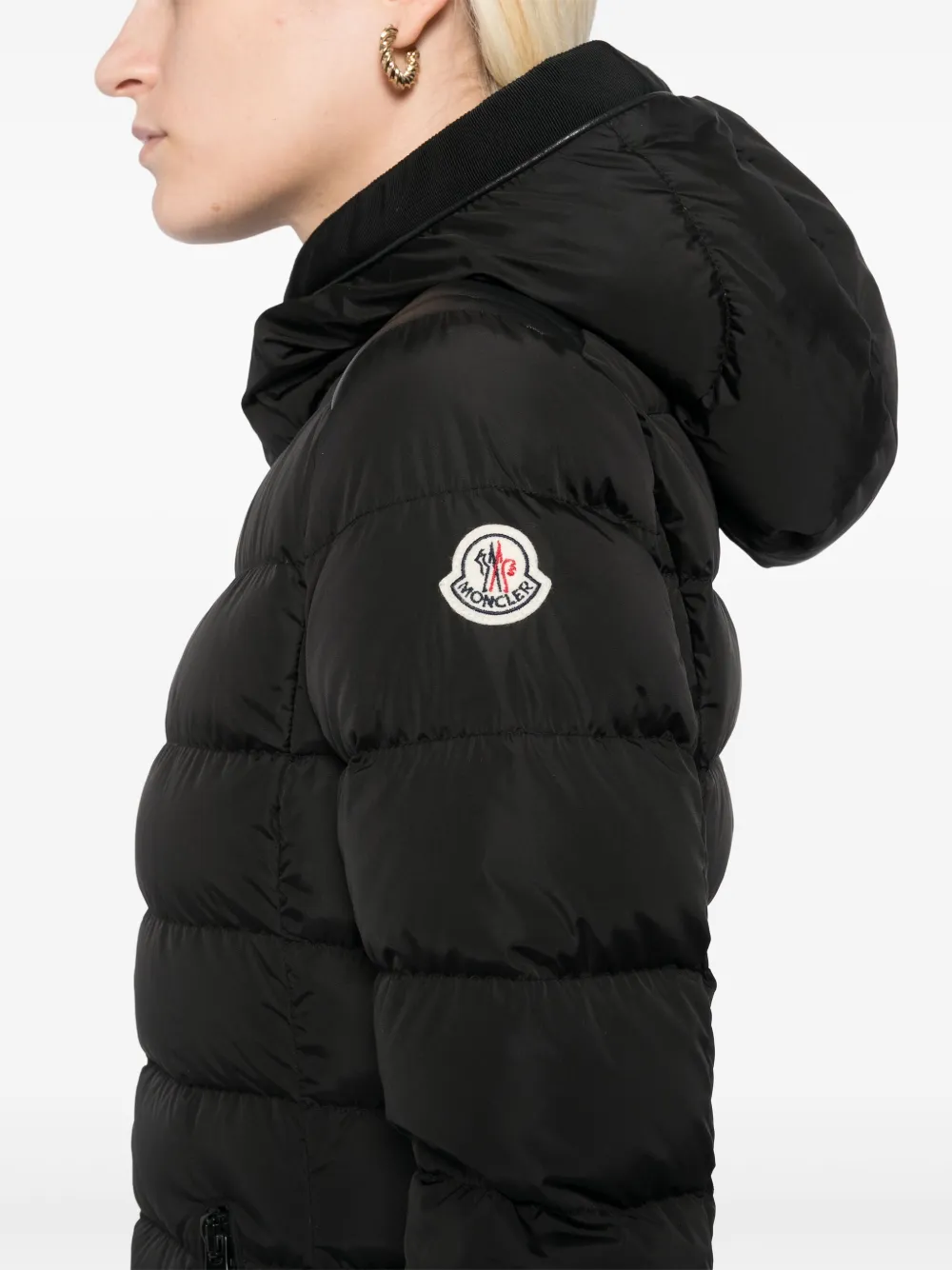 Pre-owned Moncler 2010-2020s  Taleve Giubbotto Down Coat In 黑色