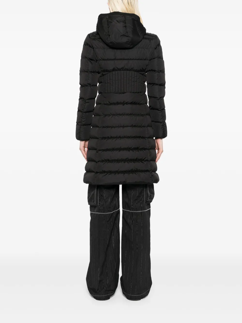 Pre-owned Moncler 2010-2020s  Taleve Giubbotto Down Coat In 黑色