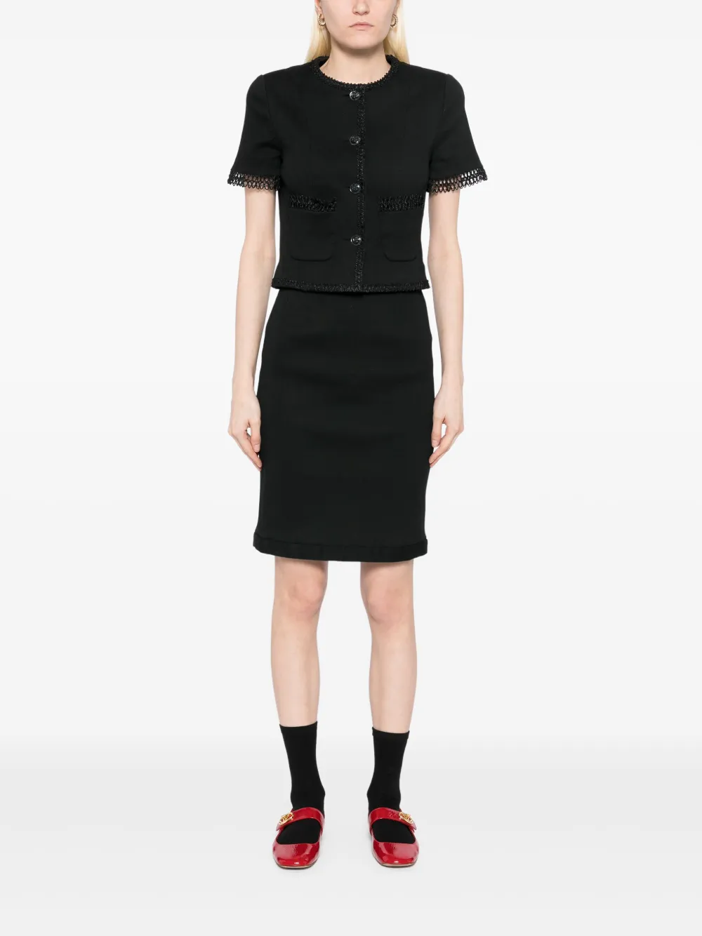 CHANEL Pre-Owned 1990s camellia buttons suits | Image 2