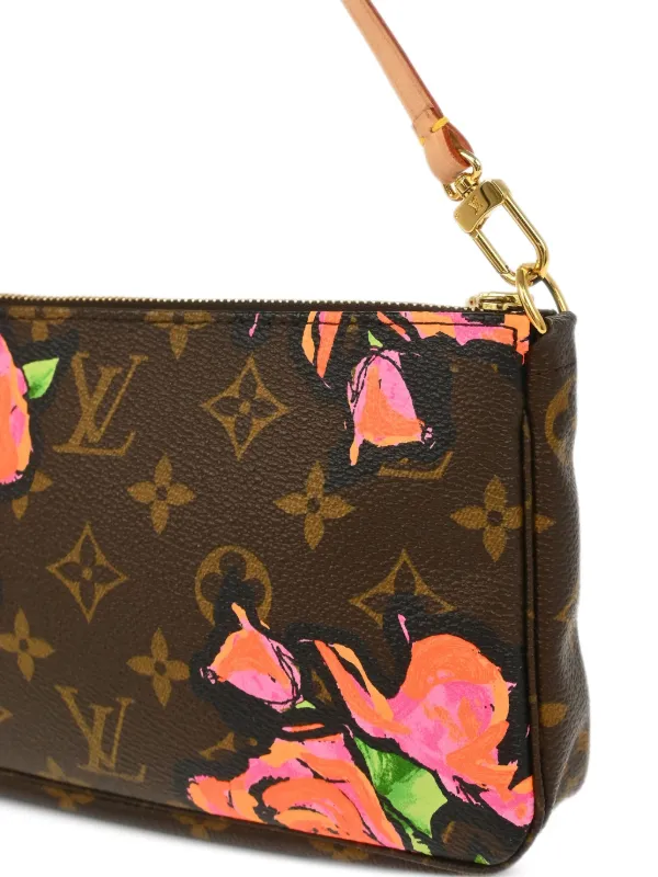 Louis Vuitton Pre-Owned x Takashi Murakami 2009 Pochette Accessories Clutch  Bag Brown FARFETCH IN