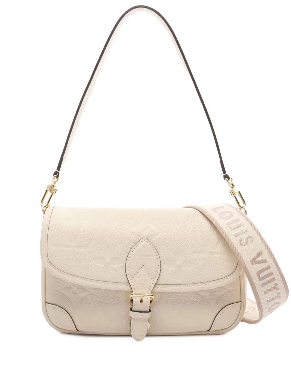 Louis Vuitton Pre-Owned 2021-2024 モノグラム アンプラント ディアヌ サッチェルバッグ - ホワイト Louis Vuitton Pre-Owned 2021-2024 モノグラム アンプラント ディアヌ サッチェルバッグ - ホワイト