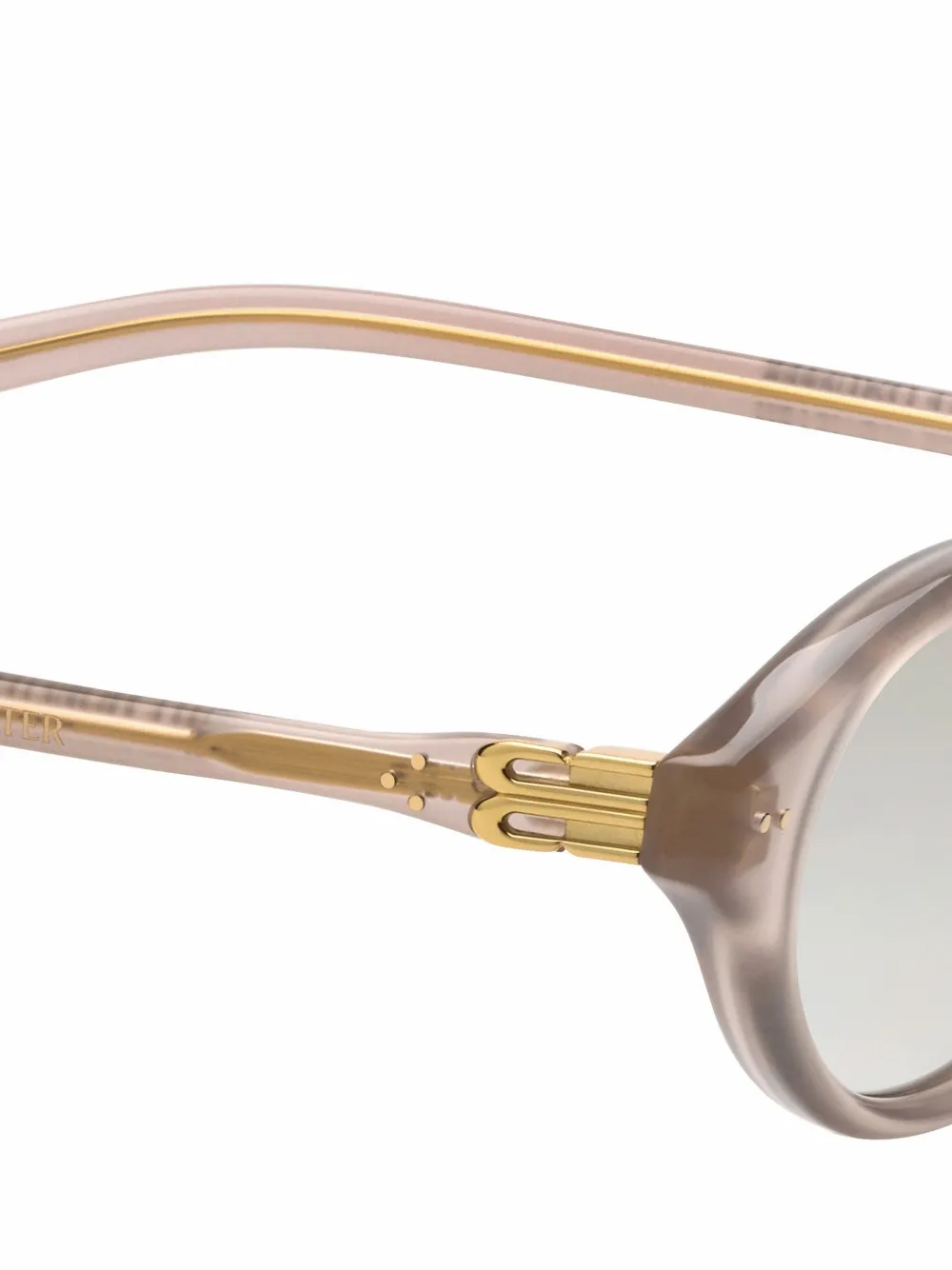 Gentle Monster Corori zonnebril met rond montuur PINK GRAY