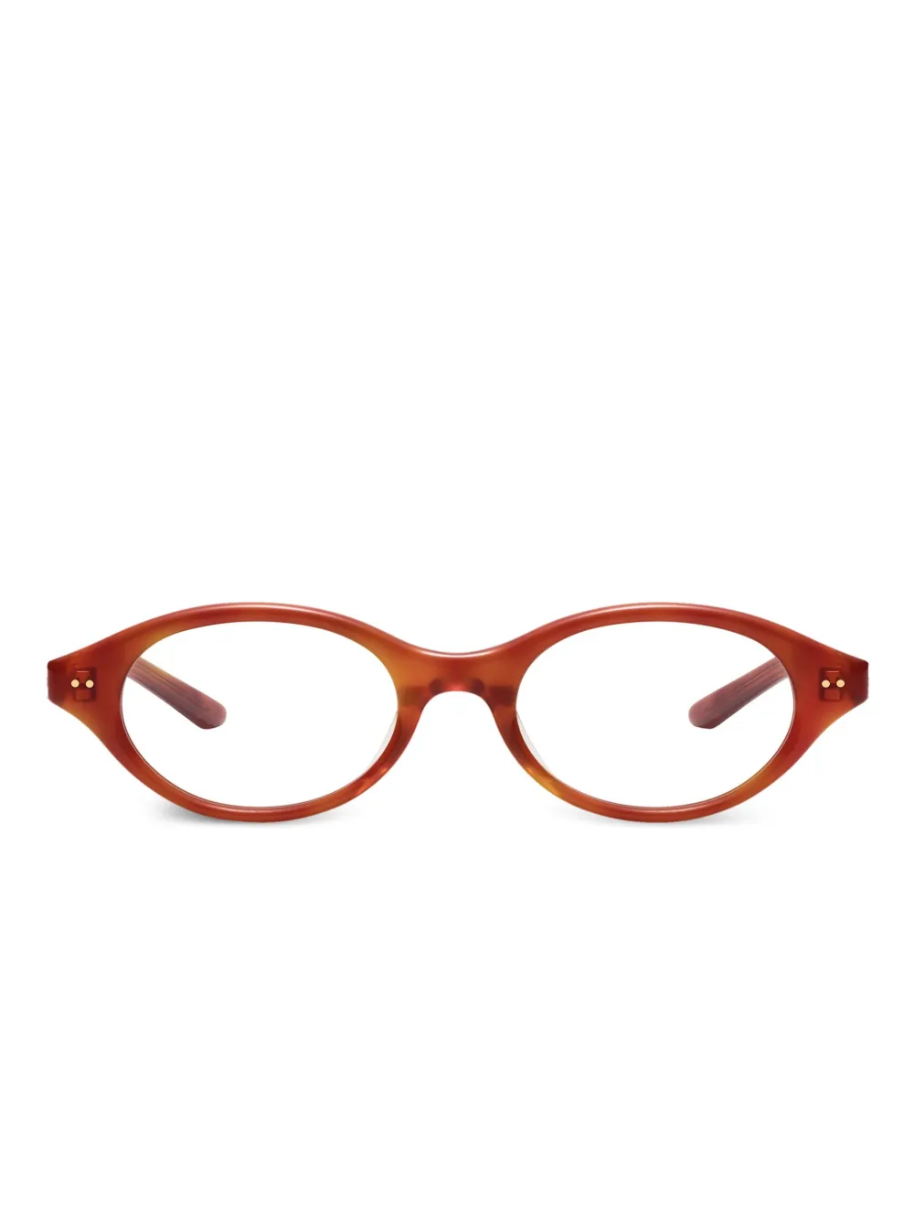 Gentle Monster Corori zonnebril met rond montuur Rood