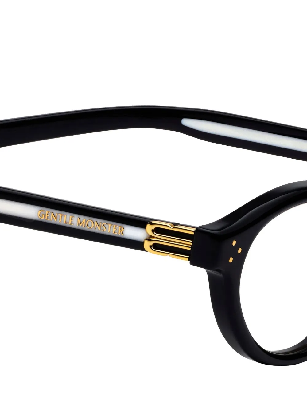 Gentle Monster Sasaki Oval-frame Glasses In Black
