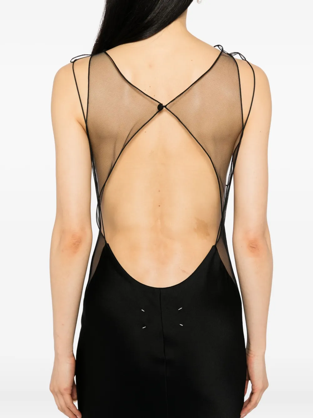 Maison Margiela Satijnen avondjurk Zwart