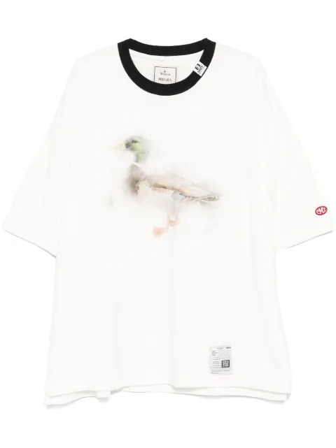 Maison MIHARA YASUHIRO playera con patos estampados