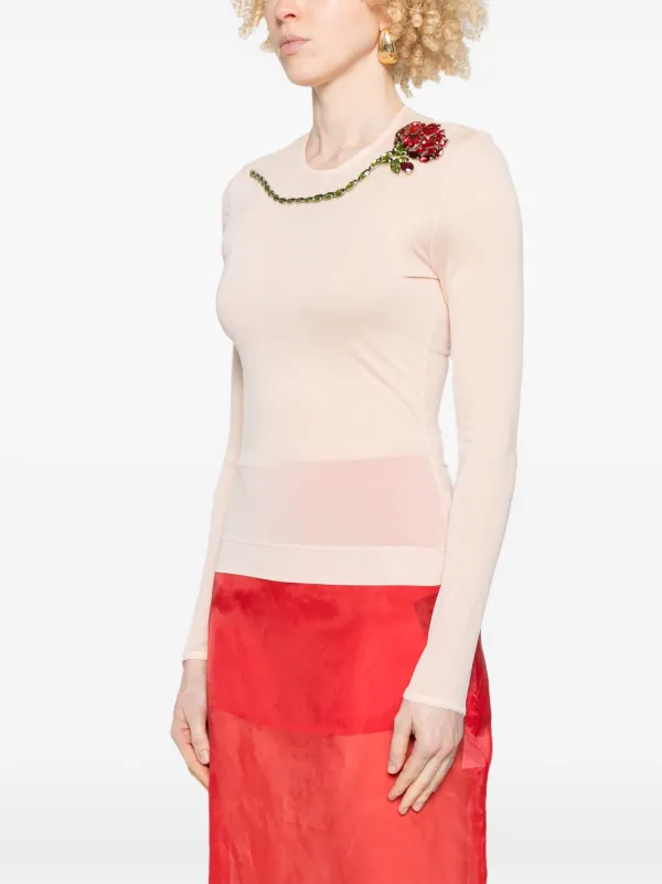 トップス simone rocha Layered Ruffle Pocket Long Sleeve T-Shirt – Simone Rocha US