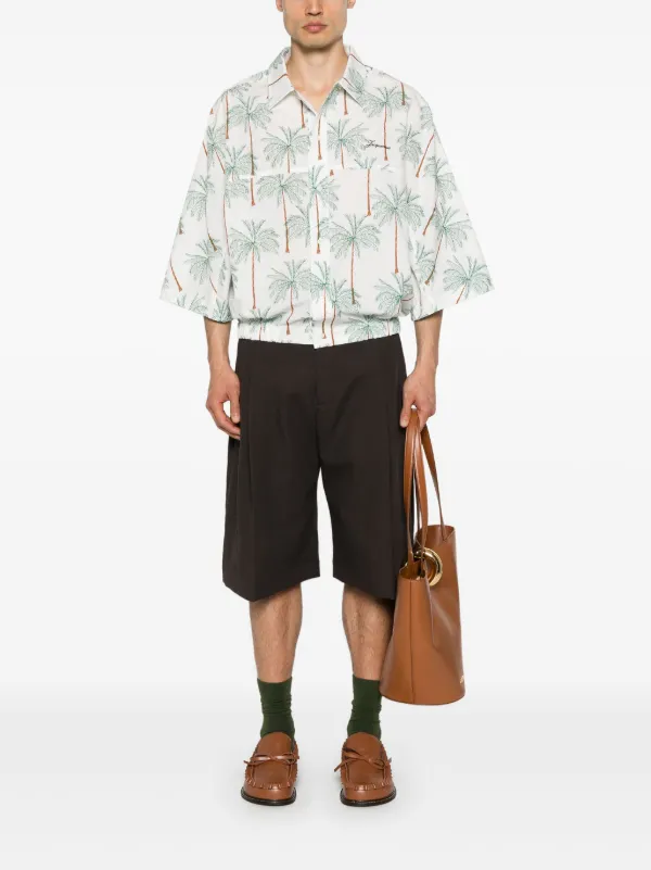Jacquemus La Chemise Canevas Shirt | White | FARFETCH