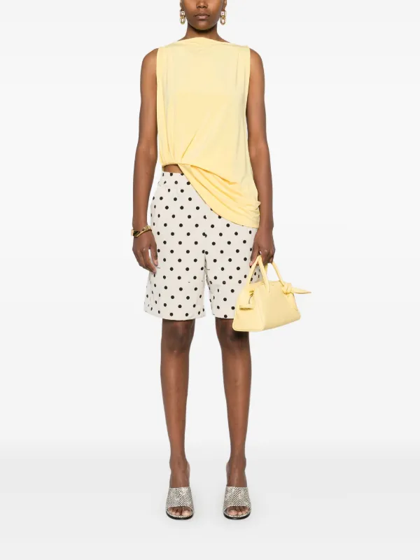 【JACQUEMUS】Le Aria Shorts/追跡+関税+全国送料込み Le Short Areia high-rise linen-blend shorts in yellow